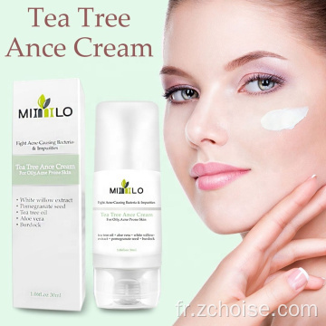 Crème anti-acné à l&#39;arbre à thé